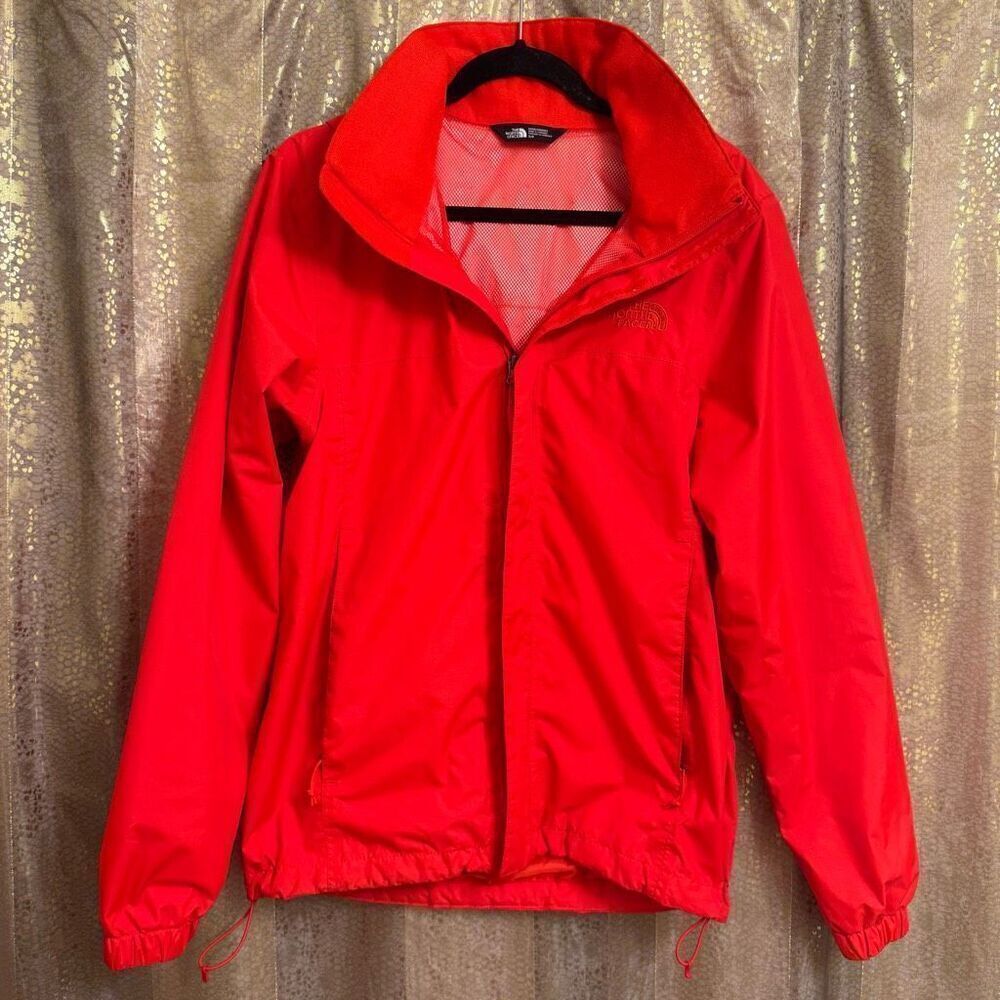 The North Face Resolve 2 Dryvent Red Orange Men's Rain Wind Proof‎ Jacket Small